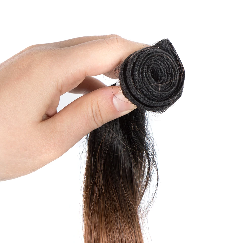 26 Inch Body Wave Ponytail Hair Bundles Synthetic Hair Weave Ombre Brown 100g High Temperature Fiber Extension hair extensions