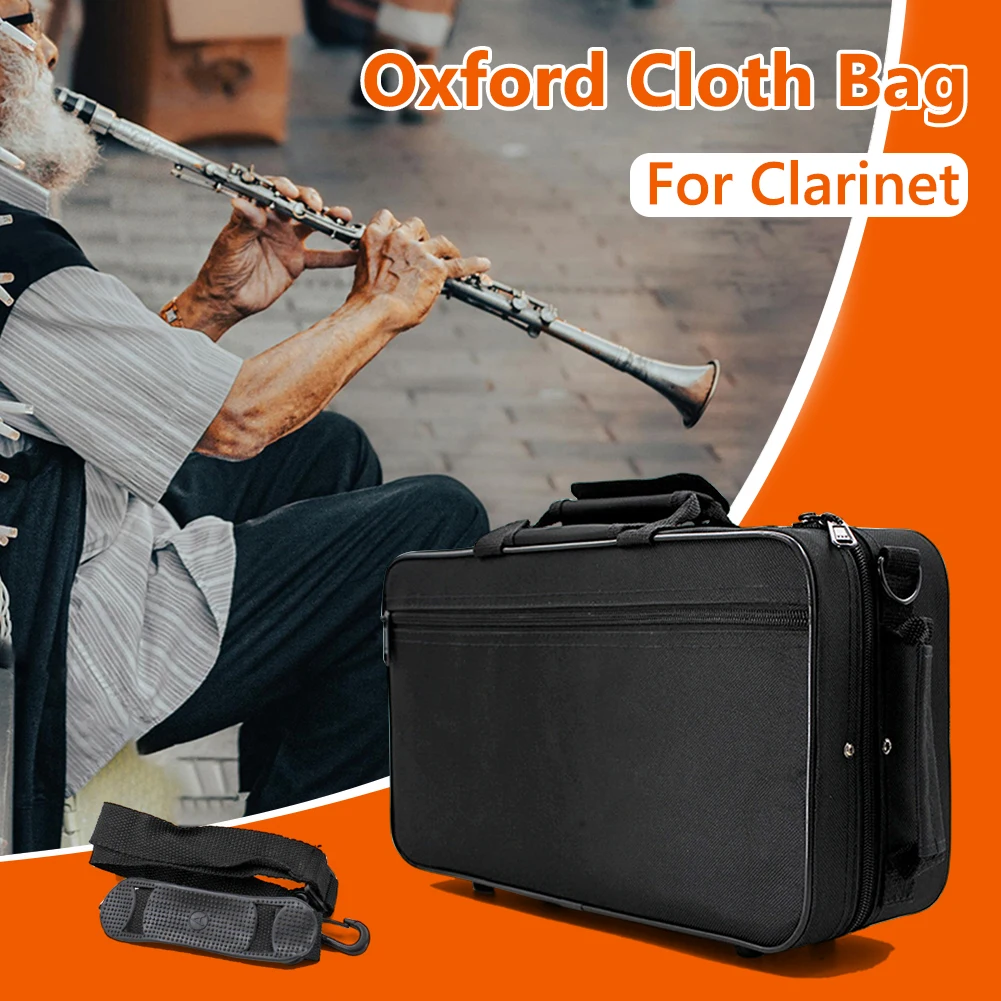 Clarinet Case with Shoulder Strap Storage Bag Clarinet Storage Carrying Case Clarinet Protection Accessories