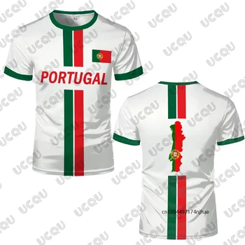 Summer New Portugal Flag Print Football Jersey For Men Women T-Shirt Outdoor Breathable Sports O-neck Tees Casual Kids Tops 1
