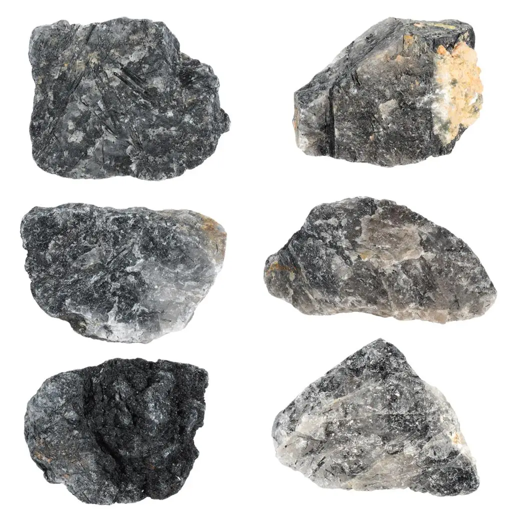 TUMBEELLUWA 401-500g Raw Black Rutilated Quartz Natural Rough Gemstone Minerals Specimen For Meditation Chakra Balancing