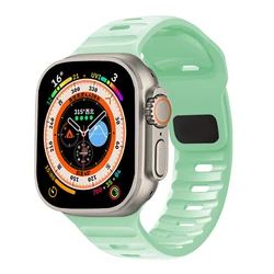 Premium Silicone Strap for Smartwatch - Versatile and Comfortable Replacement Bracelet (Pistachio)