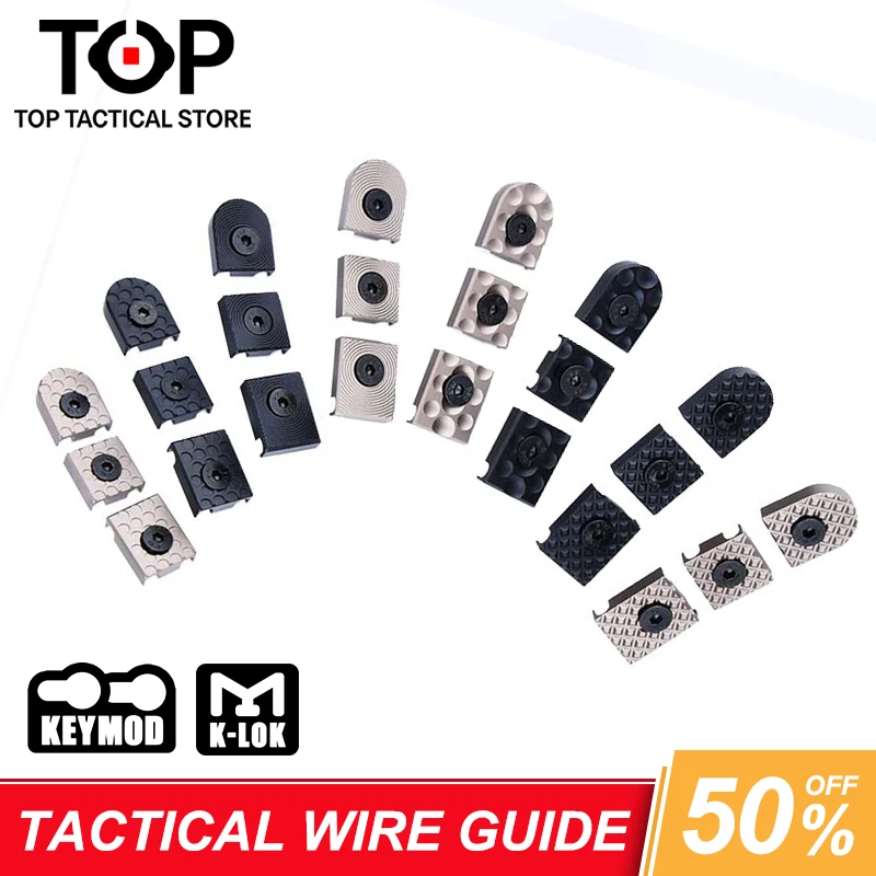 

3pcs/Set WADSN Metal CNC Tactical M-Lok Keymod Wire Guide System Airsoft Rail Wire Guide Machine Introduces Handguard Tail Fixed