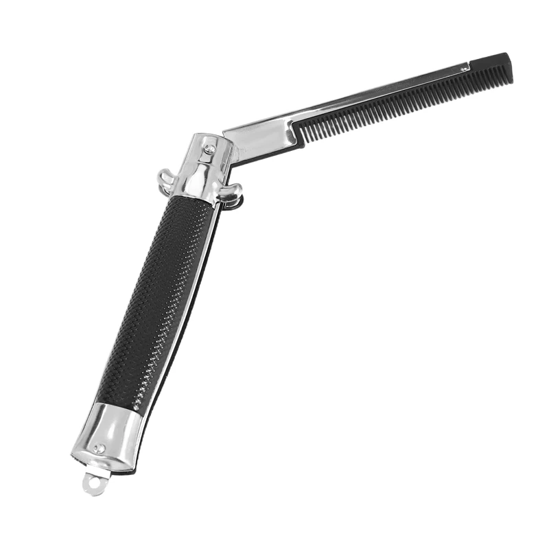 A38T-Stainless-Steel-Hair-Folding-Beard-Comb-Hairstyling-Tools-Switch-Combo-Pocket-Long-Round-Handle-Hair-Comb