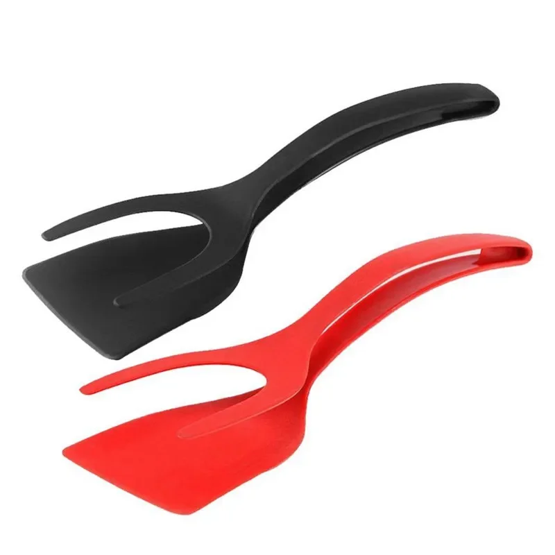 1pcs 2 In 1 Grip Flip Tongs Egg Tongs French Toast Pancake Egg Clamp Omelet Turners Cooking Gadgets Kitchen Accessories Egg Mold