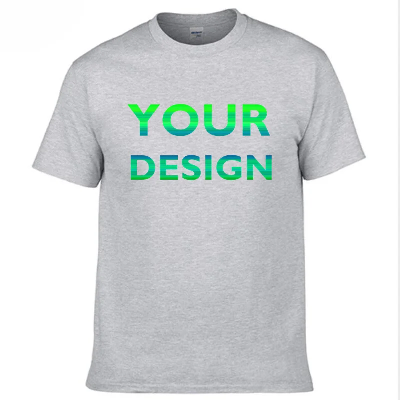 Custom Personalized Logo and Text Short-Sleeved T-Shirts