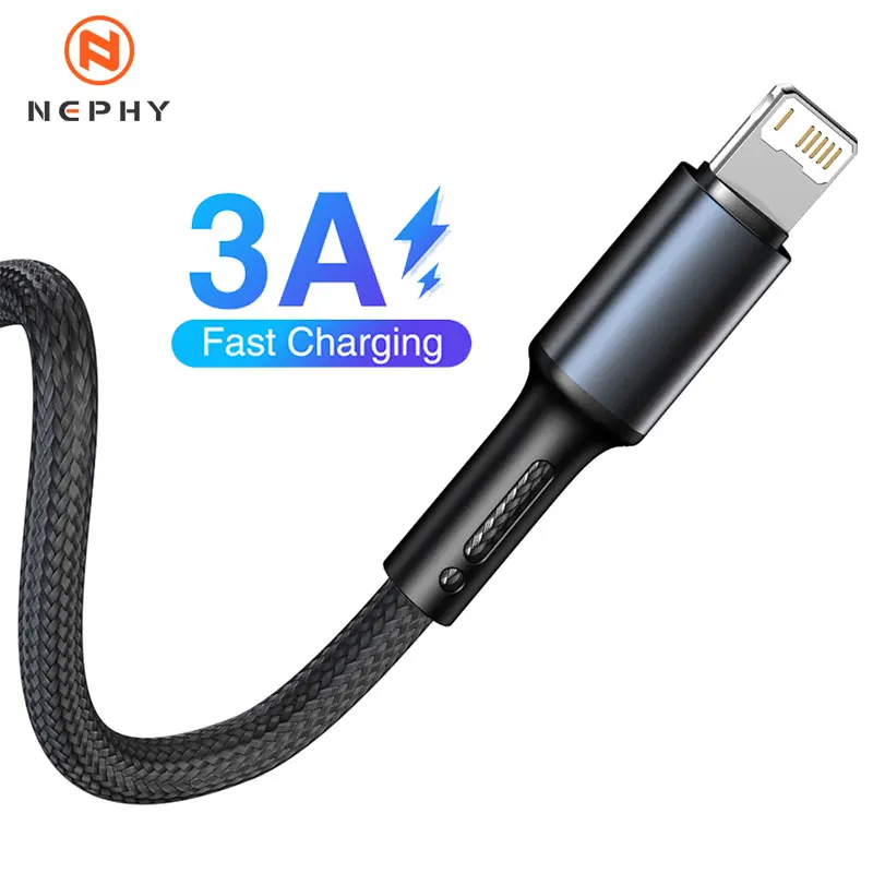 High-Speed 3A Fast Charging USB Cable for iPhone & iPad, 3m Long Durable Data Cord