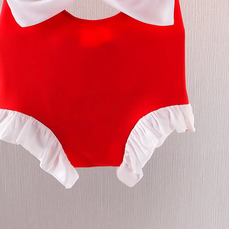 Lovely Red Bowknot Swimwear for Little Girl, Cute Swimsuits for Baby Girl