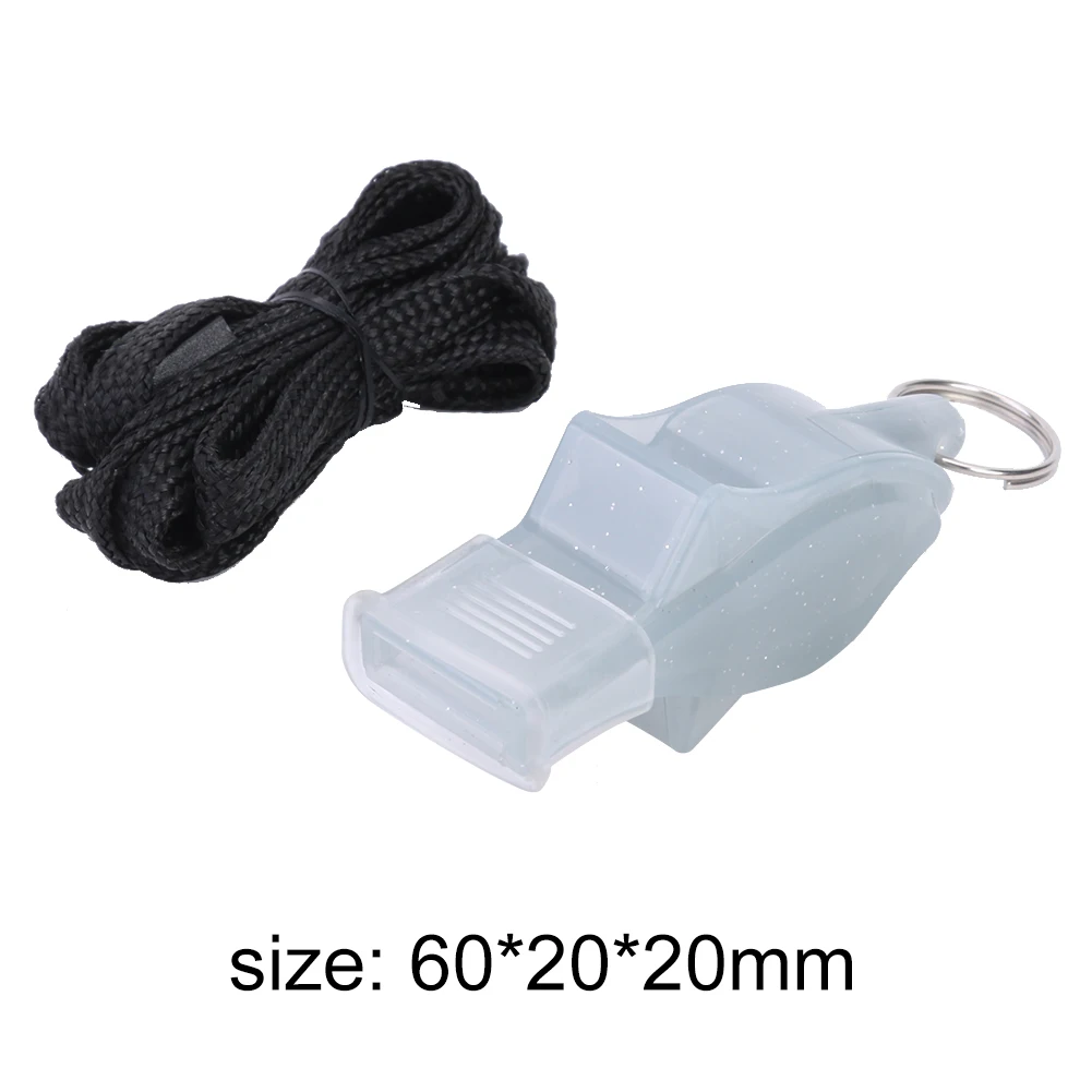 Classic Sport Soccer Basketball Referee Plastic Whistle Outdoor Survival Whistle
