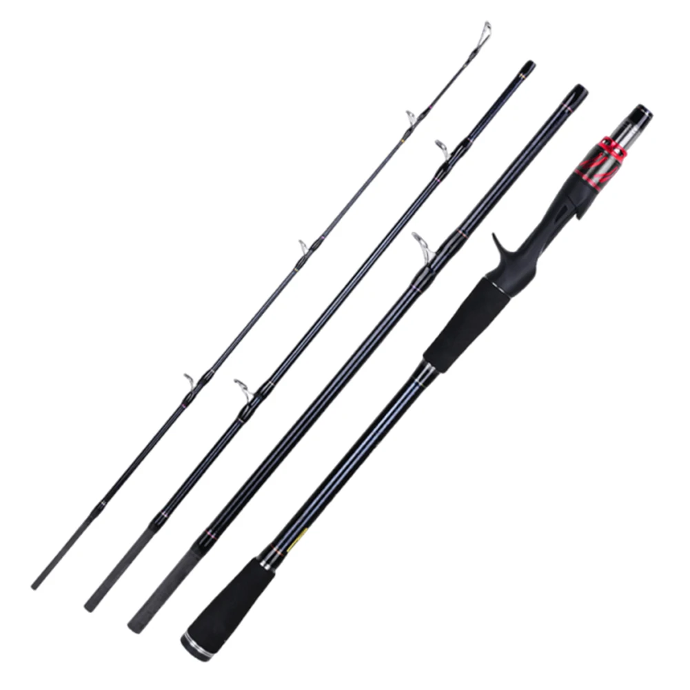 1.8M Fishing Rod 4 Section Spinning Casting Lure Fishing Rod Ultralight Bass for Freshwater Saltwater