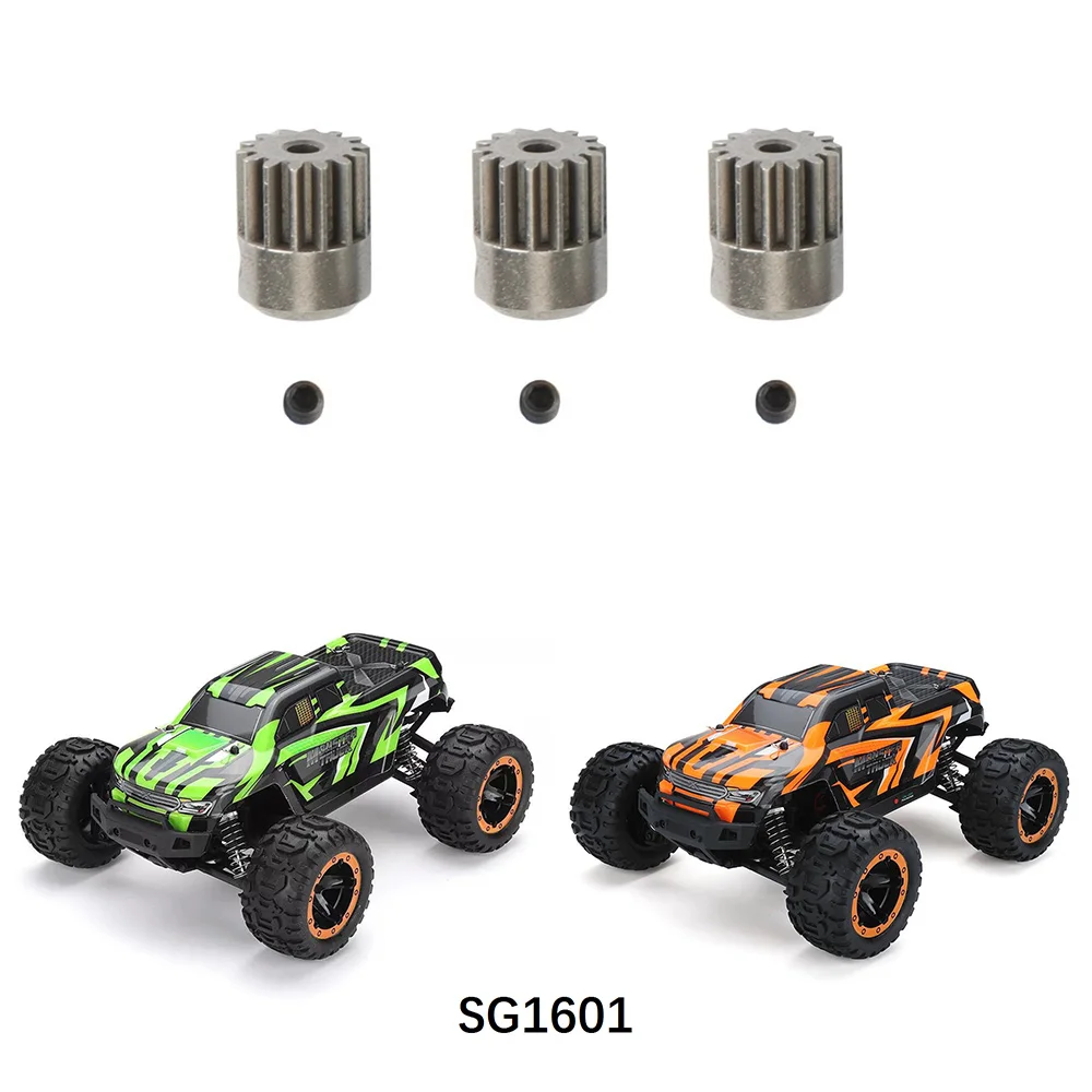 Metal Motor Gear Pinion Gear 14T for HBX 9 9A 16890 16890A SG1601 SG1602 RC Car Spare Parts 3Pcs