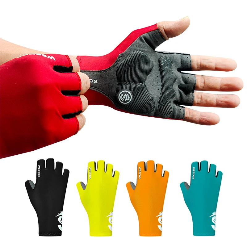 

Half Finger Bicycle Gloves Mtb Cycling Glove Men Women Motorcycle Bike Ridding Fingerless Anti-slip Fitness Mitten Summer 2022