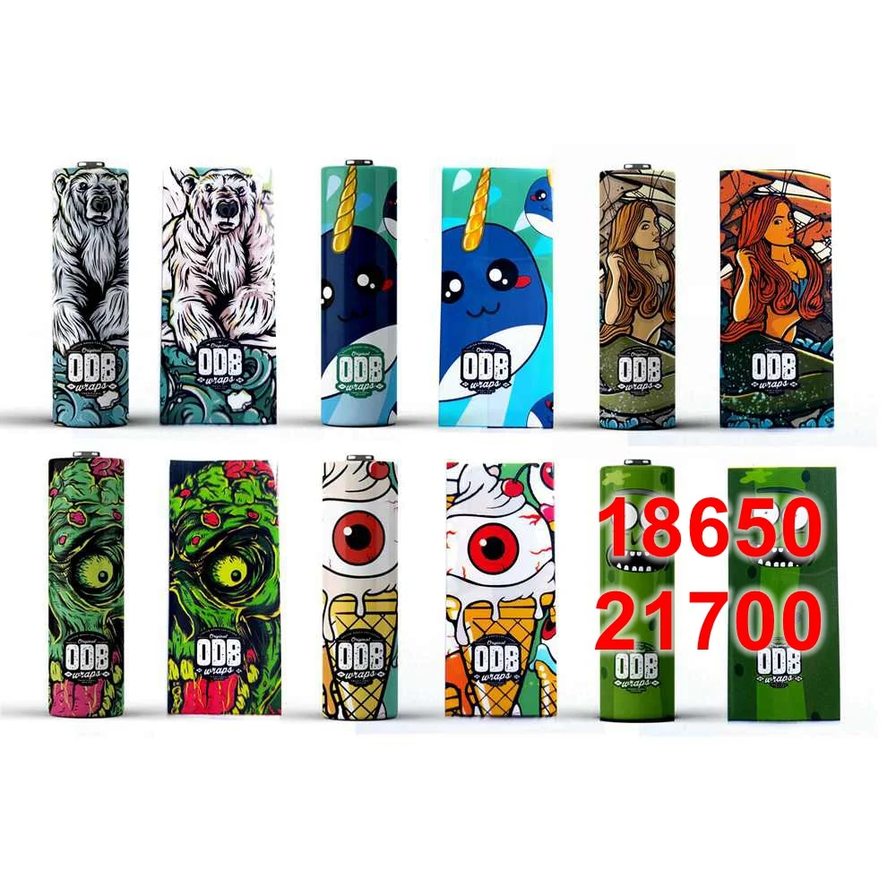 30PCS Pack 18650 20700 21700 Battery Heat Shrink Tube Wrap Cover Skin PVC Precut Sticker Shrinkable Sleeves Protect Insulation