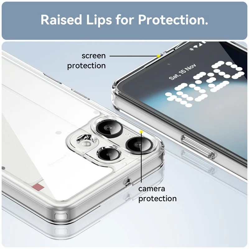 Ultimate Shockproof Clear Phone Case - Durable PC + TPU Silicone Cover