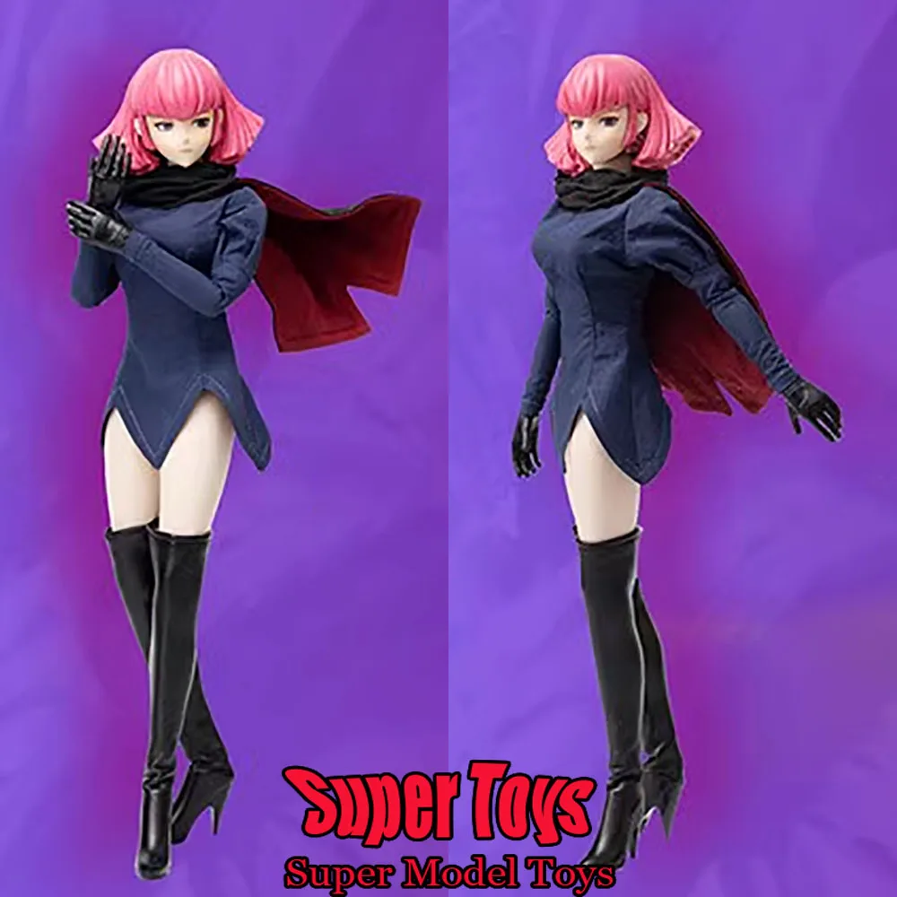 

YIYA Studio 1/6 Women Soldier Haman Three Head Sculpture Clothes High Heeled Long Leather Boots Full Set 12'' Action Figure Doll