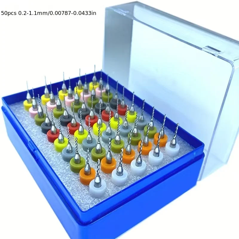 50pcs/10pcsCarbideMicroDrillBitsSet0.3-1.2mmMiniCNCDrillingBitsforPCBPrintCircuitBoardDrillBitSet-AliExpress1420