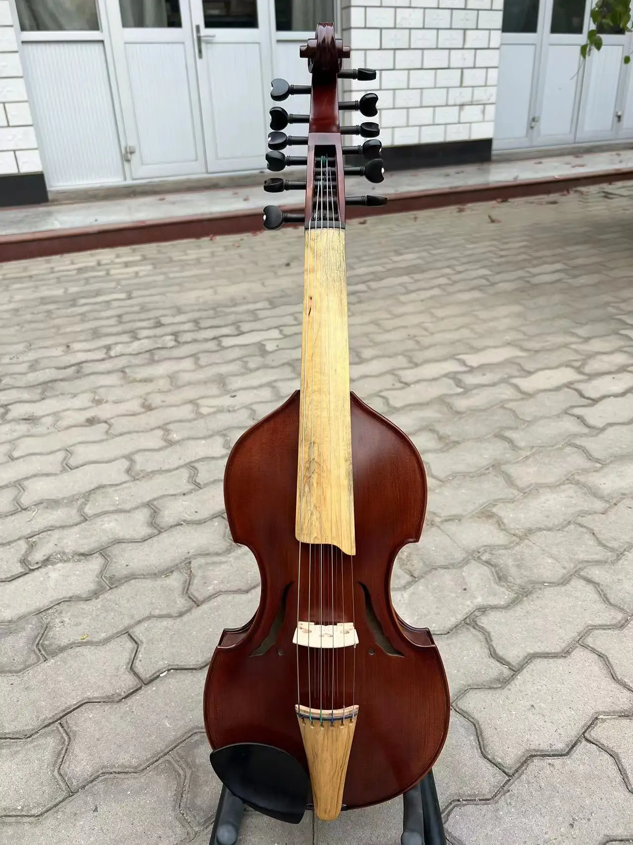 Hand Carved 16" Viola d'More 6 play strings + 6 Sympathetic strings Big rich#15793
