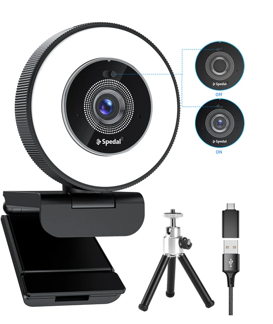 Spedal MF934H 1080P Hd 60fps Webcam with Microphone for Desktop