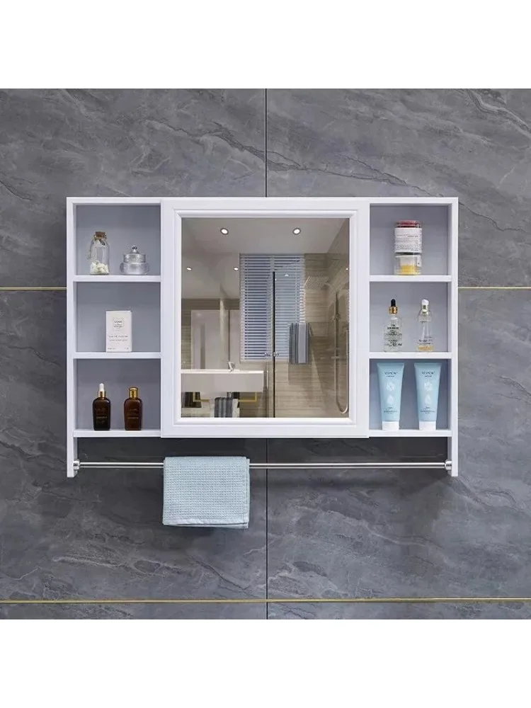 Smart Bathroom Mirror Cabinet Simple Large Capacity Toilet Narrow Mirror Cabinet Shelv Home Furniture Arredo Bagno FYBC