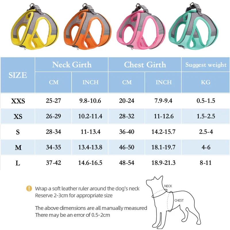 Adjustable Puppy Cat Harness Vest 6