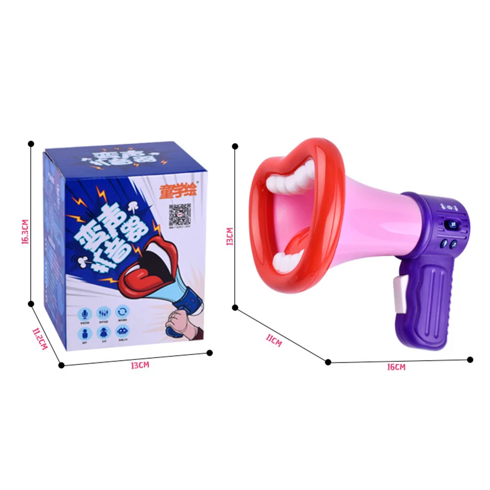 Handheld Voice Changer Megaphone Kids Loudspeaker Toy Premium Plastic Portable Lightweight Sound Clear Team Sports Souvenir
