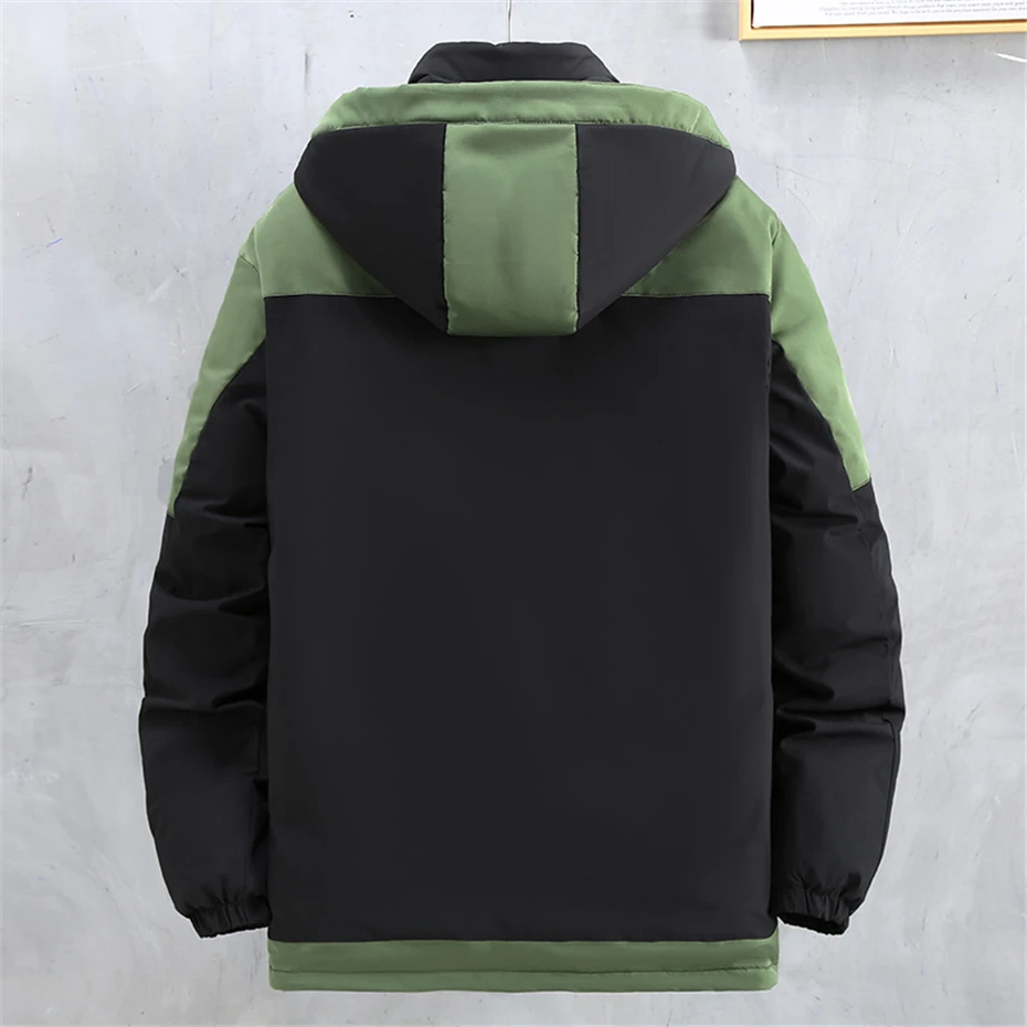 Description Picture 3 of itemCargo Parkas Men Winter Thick Windbreak Jacket Plus Size 10XL 11XL Fashion Casual Camping Jacket Coat Male Hooded Parkas