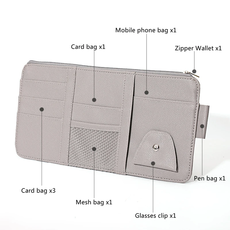 Car Visor Sunglasses Organizer Holder 5