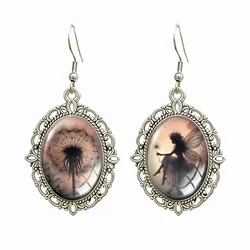 Mystical Gothic Black Fairy Glass Earrings - Punk Halloween Jewelry Gift (3)