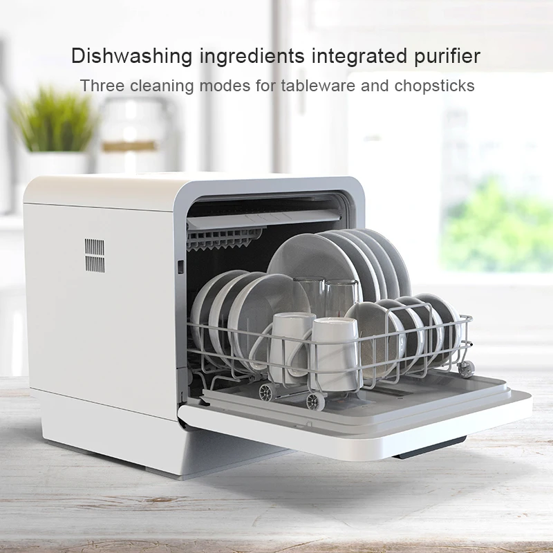 Portable Smart countertop dishwash machine Household UV and ozone mini dishwasher 4