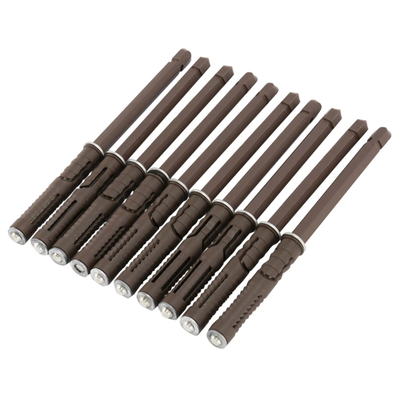 Floating Shelf Brackets -10 Pack Heavy Duty Wood Invisible Shelf Brackets DIY Adjustable Hardware Blind Supports Shelves 120 LBS 5
