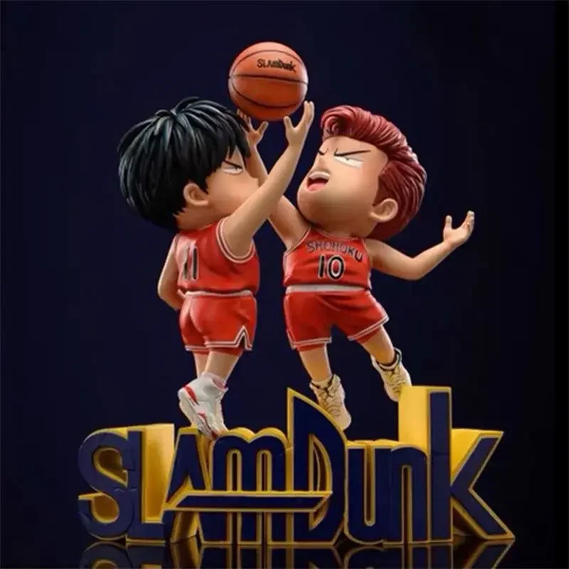 

22cm Anime SD Rukawa Kaede Statue Doll Slam Dunk Figures Sakuragi Hanamichi Action Figure Q Series PVC Figurine Collection Toys