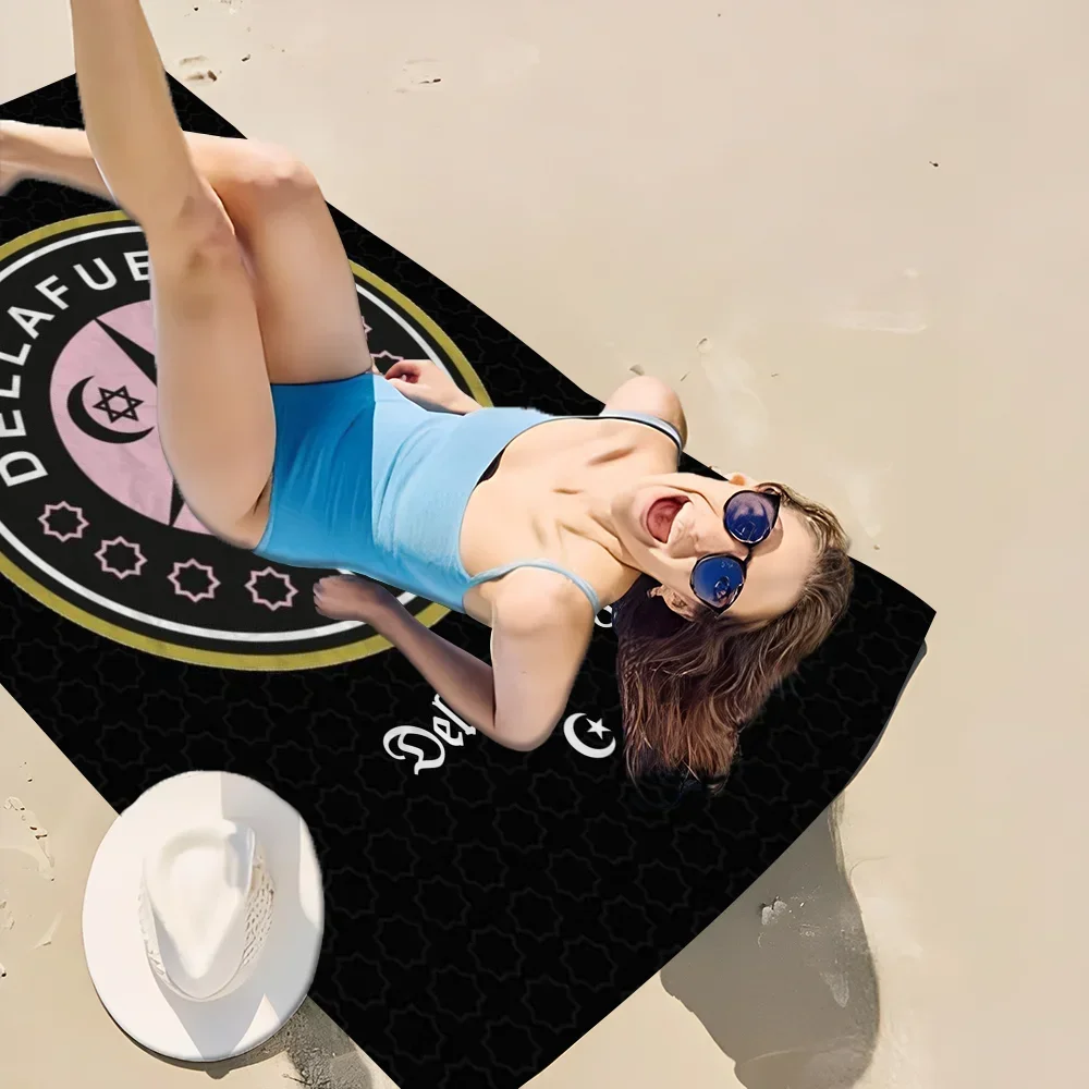 Dellafuente F C Big Microfiber Beach Towels Quick Dry Towel Sand Beach Towels Pool Towel for Travel Swim Pool Yoga 2