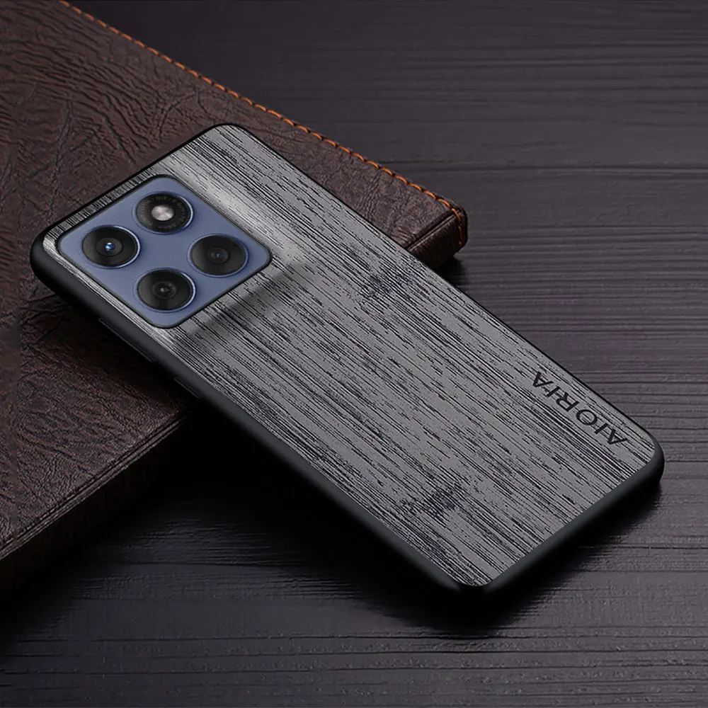 Luxury Bamboo Wood Pattern Leather Phone Case for Motorola Edge 60 Fusion