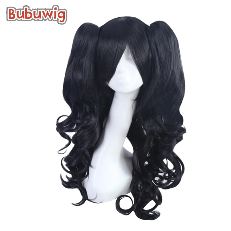 Bubuwig Synthetic Hair 21 Colors Pure Color Curly Ponytail Wig 60cm Long Wave Black Red Blonde Blue Cosplay Wigs Heat Resistant дезодорант mon platin blue wave 80 мл