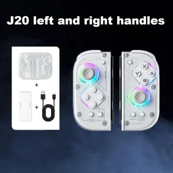 Console Retro Aolion J20 Joy-Con Sinistro e Destro per Switch 2/1, Controlli per PC iOS, Gamepad Wireless Bluetooth con Tasto Posteriore Sensoriale
