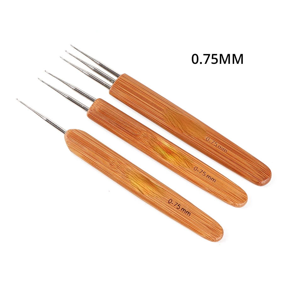 0.5Mm 0.75Mm Dreadlock Needle 1Pcs Crochet Hook For Dread Hair New Quality Hook Needle For Crochet Braids