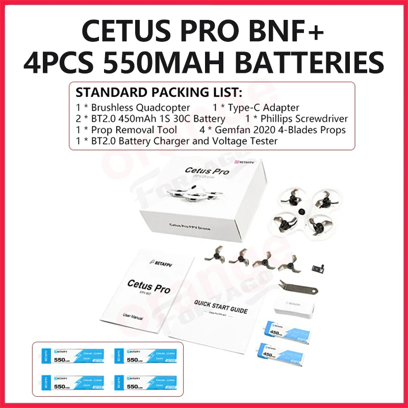 BETAFPV Cetus X FPV Kit Betaflight FC +BETAFPV 6 port 1S Charger Board with  Wall