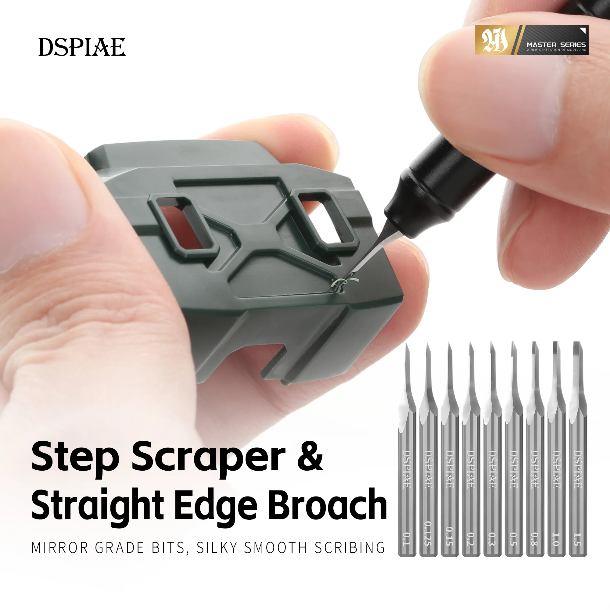 DSPIAE AT-EH-PRO 3.175mm 범용 클램프 핸들 조립 모델 제작 도구 취미 모델 제작 도구 DIY GS 시리즈 드롭 스크래퍼