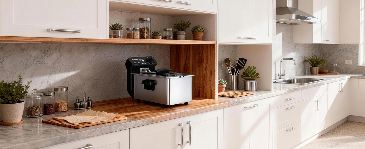 Aigostar Fritteuse 2200 Watt mit Sichtfenster & 3 Liter Volumen