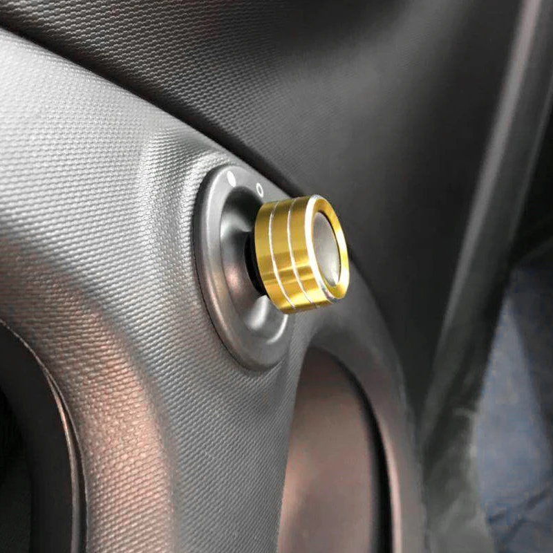 

Car Rear View Mirror Adjust Button Knob Ring Trim Decoration Sticker Cover For Smart 453 Interior Styling Accessories