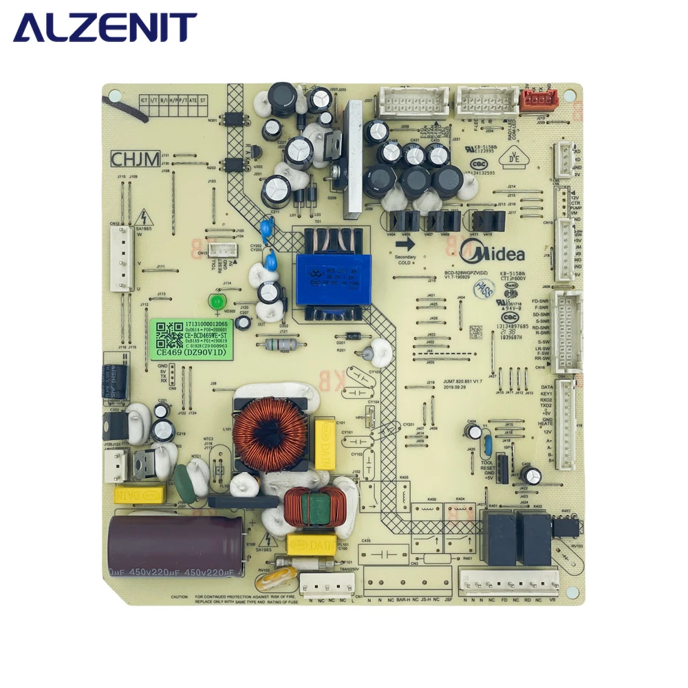 Used For Midea Refrigerator Control Board CE-BCD469WE-ST 17131000012065 PCB BCD-528WGPZV(DZ) Fridge Motherboard Freezer Parts