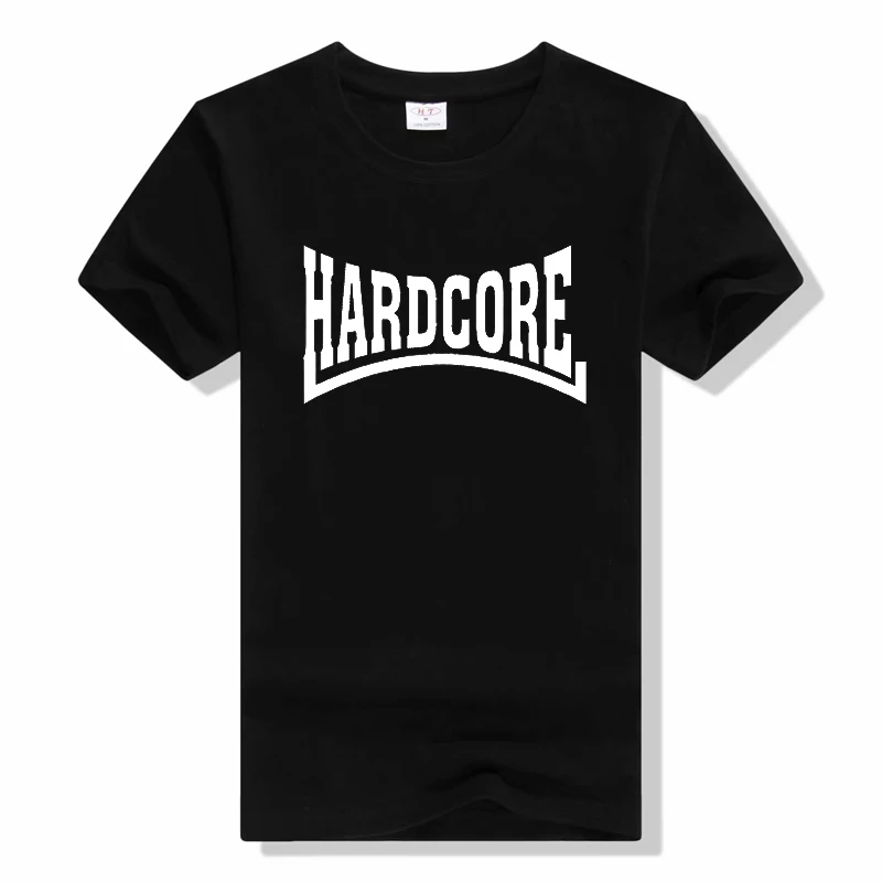 T-Shirt Hardcore Moda Uomo T-Shirt Hardcore Moda Casual O-Collo Magliette In Cotone T-Shirt Manica Corta Camisetas