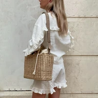 Tenue de salon vintage pour femme, chemise boutonnée à col en V, chemisier à manches longues, taille élastique en Y, short à volants, ensemble décontracté 2 pièces, automne 3