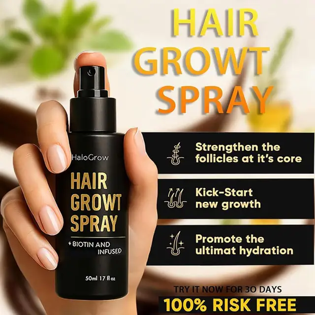 Spray pour la croissance des cheveux, 50ml, favorise la santé des follicules pileux, Production de mélanine, traitement d'épaississement des cheveux pour hommes et femmes, soins capillaires 1