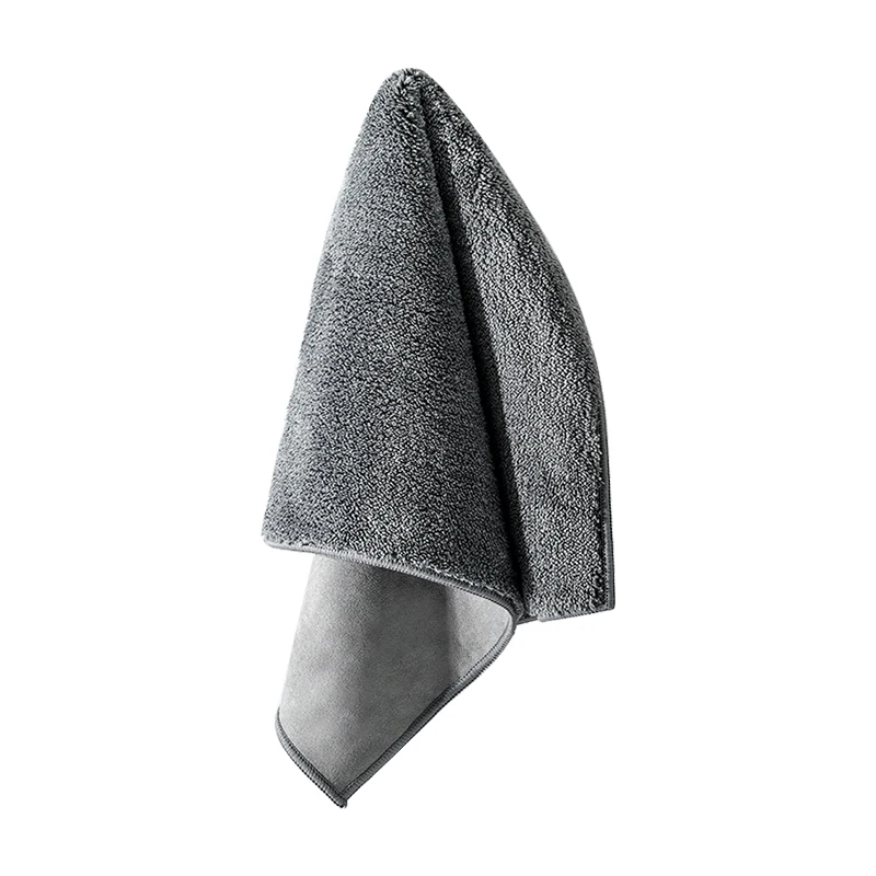 Premium Chamois Cloth DoubleFaced Plush Microfiber Drying Towel for