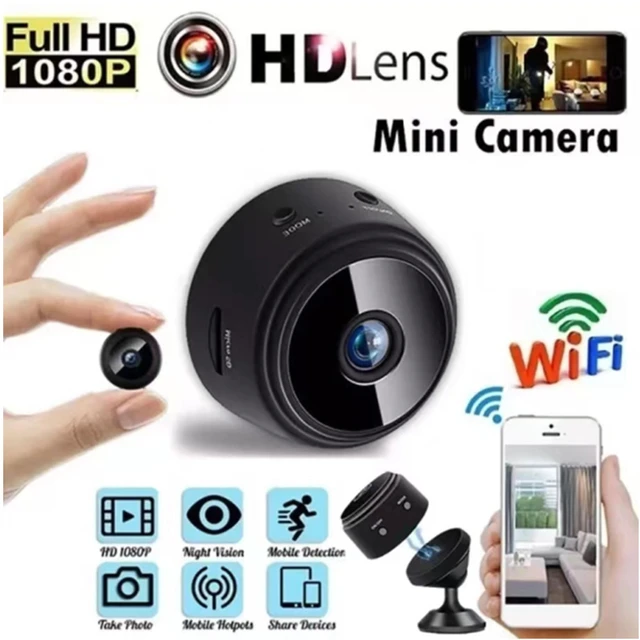  Smallest Hidden Camera Detector,1080P Wireless Wifi Cameras  For Home Security Camera,Small Cameras Baby Monitor with Night Vision,AI  Human Motion Detection,Cloud Storage,for Security with iOS,Android :  Electronics