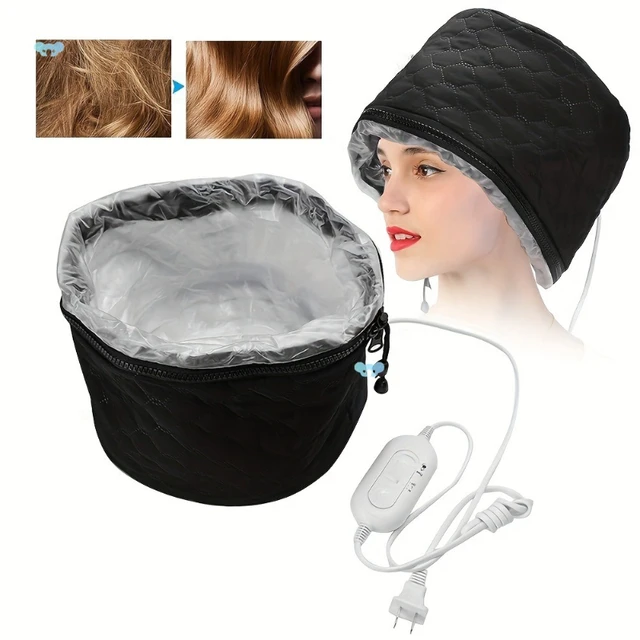 Bonnet chauffant imperméable pour soins capillaires, température réglable, idéal pour l'application profonde de soins à domicile, en salon ou en spa 1