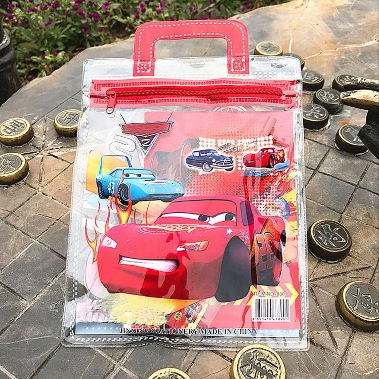 Disney 7pcs/set cars Pencil case sharpener stationery Children's Day gift School supplies Drawing Toys