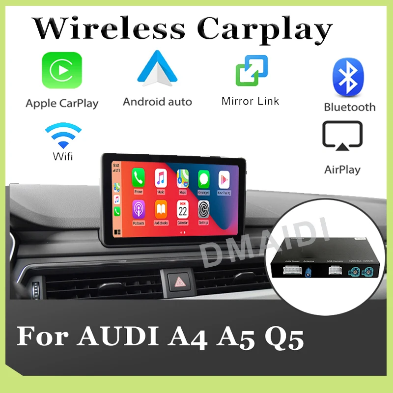 

Беспроводной автомобильный декодер Carplay Android для AUDI A4 A5 Q5 S5 3G MMI система Мультимедиа оригинальный экран обновления