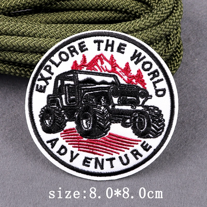 Description Picture 6 of itemWilderness Outdoor Embroidery Patches for Clothing Iron on Patches on Clothes Camping Adventure Patch for Clothes Sticker Badges