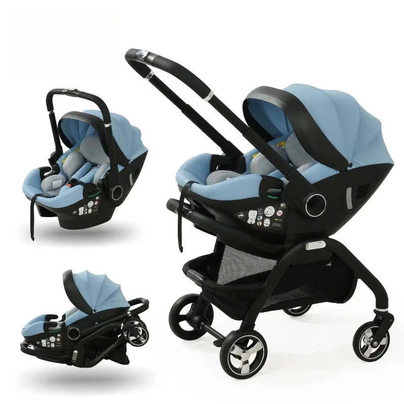 Panier de couchage multifonctionnel pour nouveau-né, siège de sécurité pour bébé, poussette pour bébé, poussette portable multifonction à quatre roues 1 Panier de couchage multifonctionnel pour nouveau-né, siège de sécurité pour bébé, poussette pour bébé, poussette portable multifonction à quatre roues 1